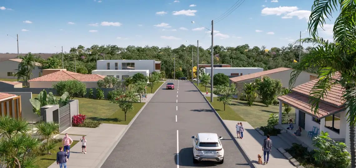 Ruas internas do Reserva Monte Mor